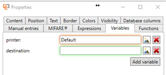 PrinterFilterVariables